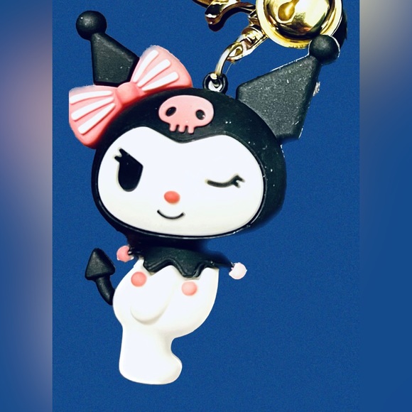 Hello Kitty Kuromi Keychain Silicone New - Picture 3 of 5